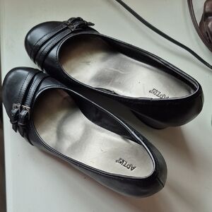 Apt. 9 Black Flats with Bow Detail